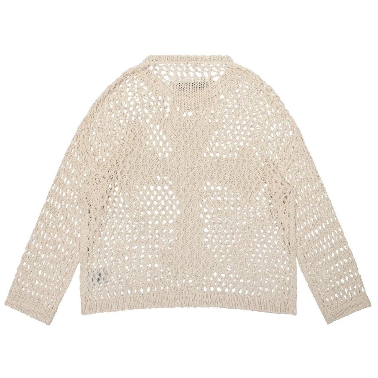 Racer Worldwide Crotchet Cross Sweater originally... Depop