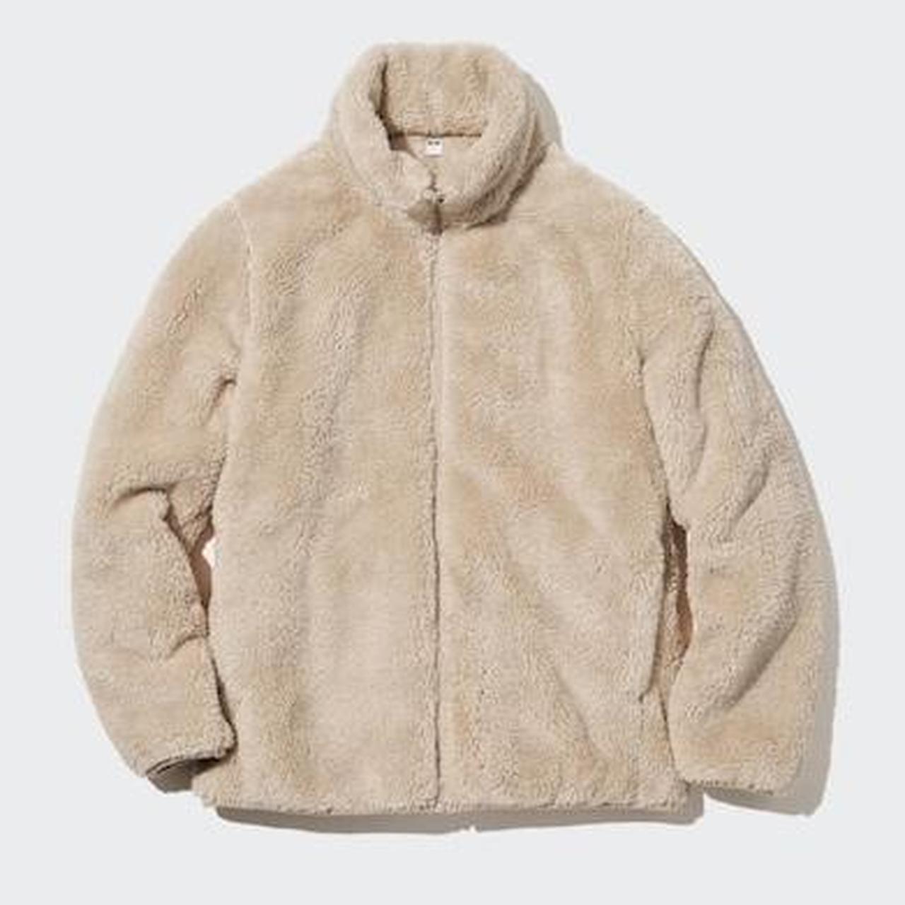 UNIQLO fluffy yarn fleece full zip jacket 🤎 Size Depop