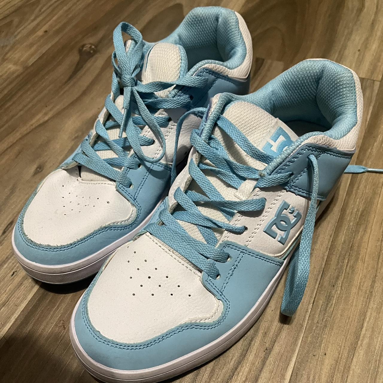 Light blue dc shoes don't wear as much no Depop