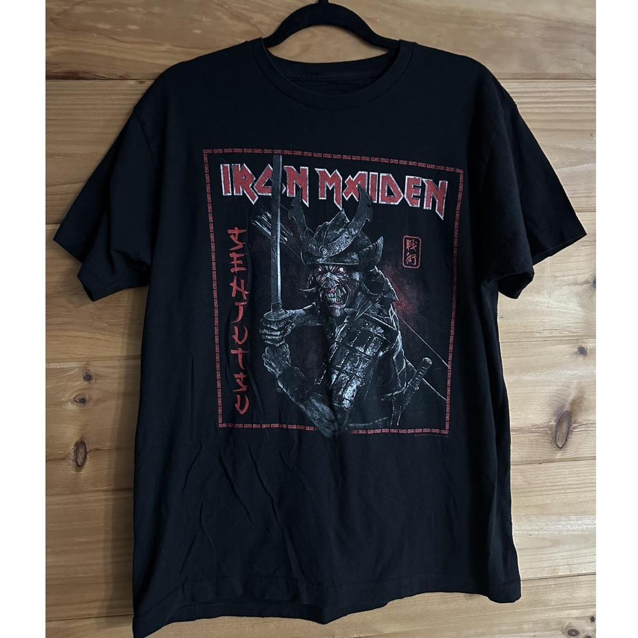 awesome Iron Maiden samurai graphic t shirt , no...