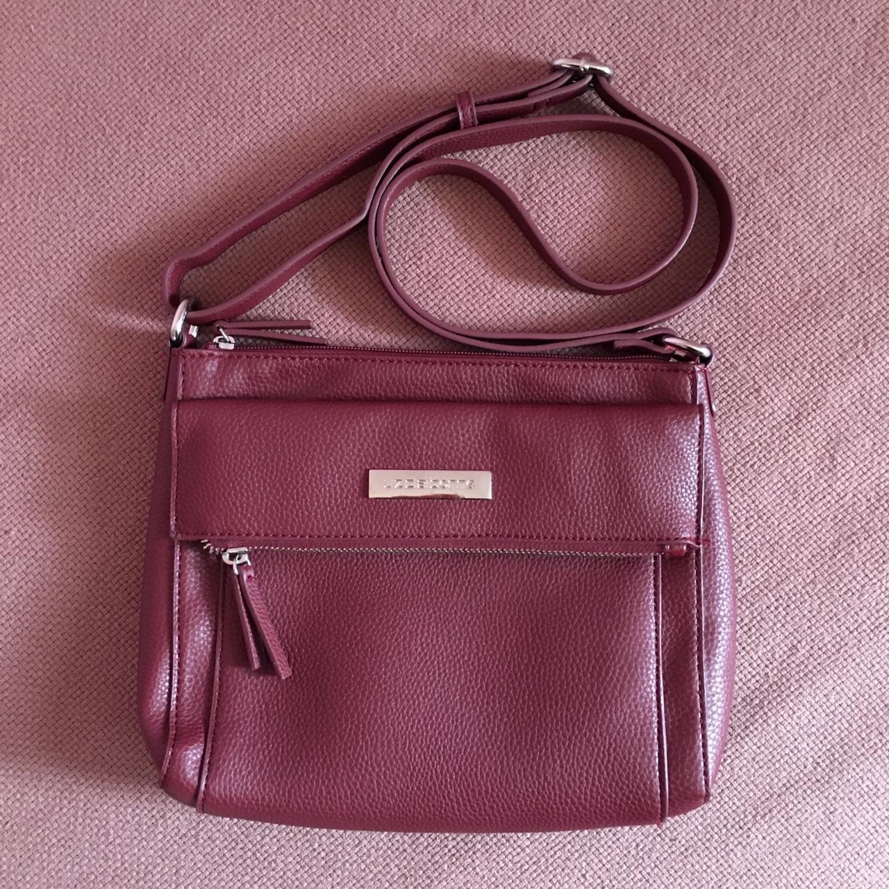 Liz Claiborne, Red Leather, Crossbody, Purse, Handbag with 22 Inch Drop  Strap | eBay