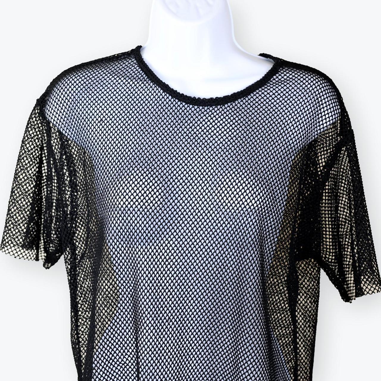 Forever 21 Contemporary Black Fishnet Pullover Top. Depop