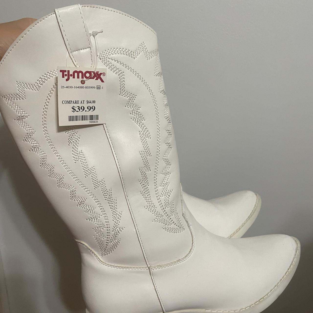 Madden Girl white cowboy boots Size 7 NWT Never... Depop