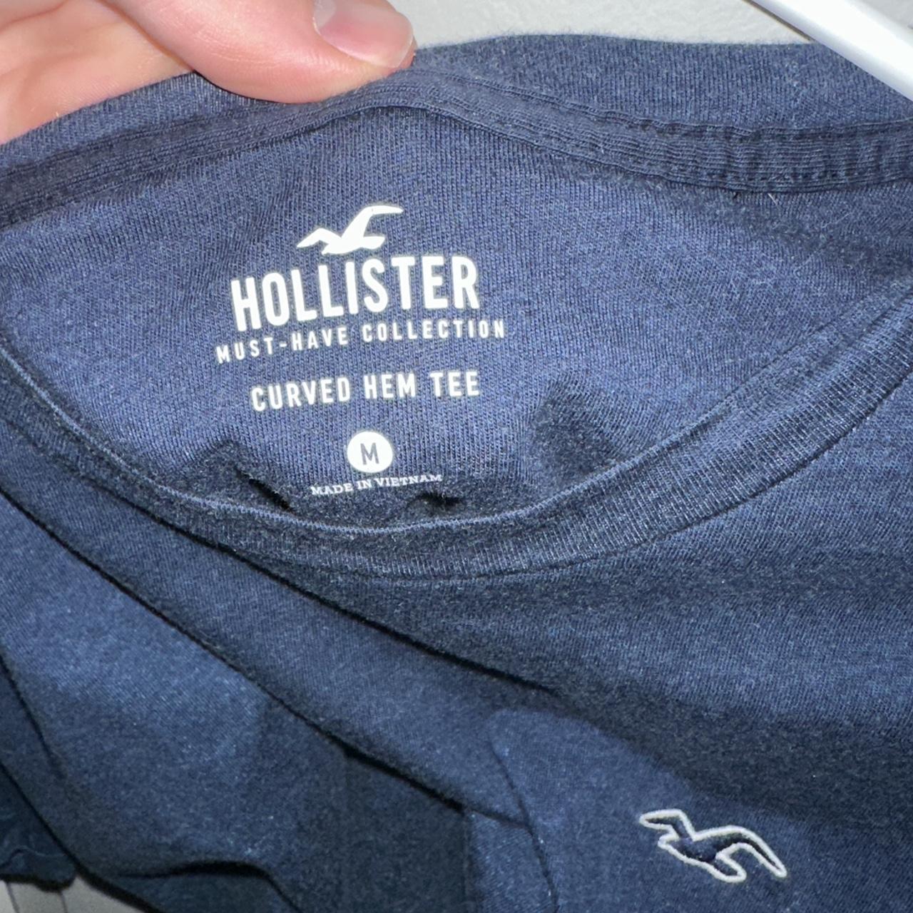 Hollister must have clearance collection curved hem tee