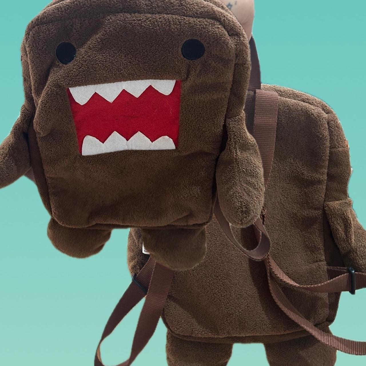 Domo Kun plush backpack READ DESCRIPTION ZIPPER... - Depop