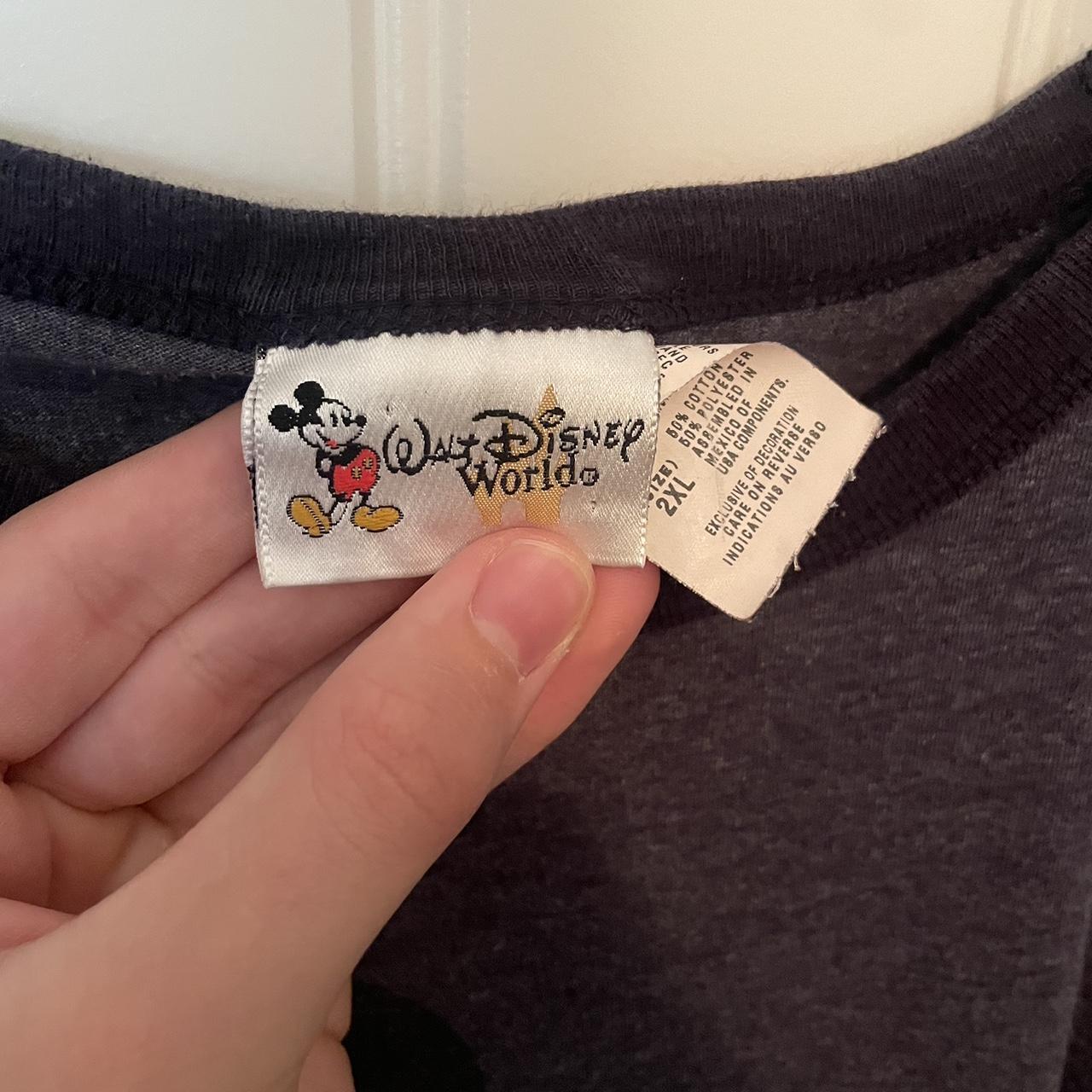 vintage mickey mouse disney world tee tagged 2XL but... - Depop