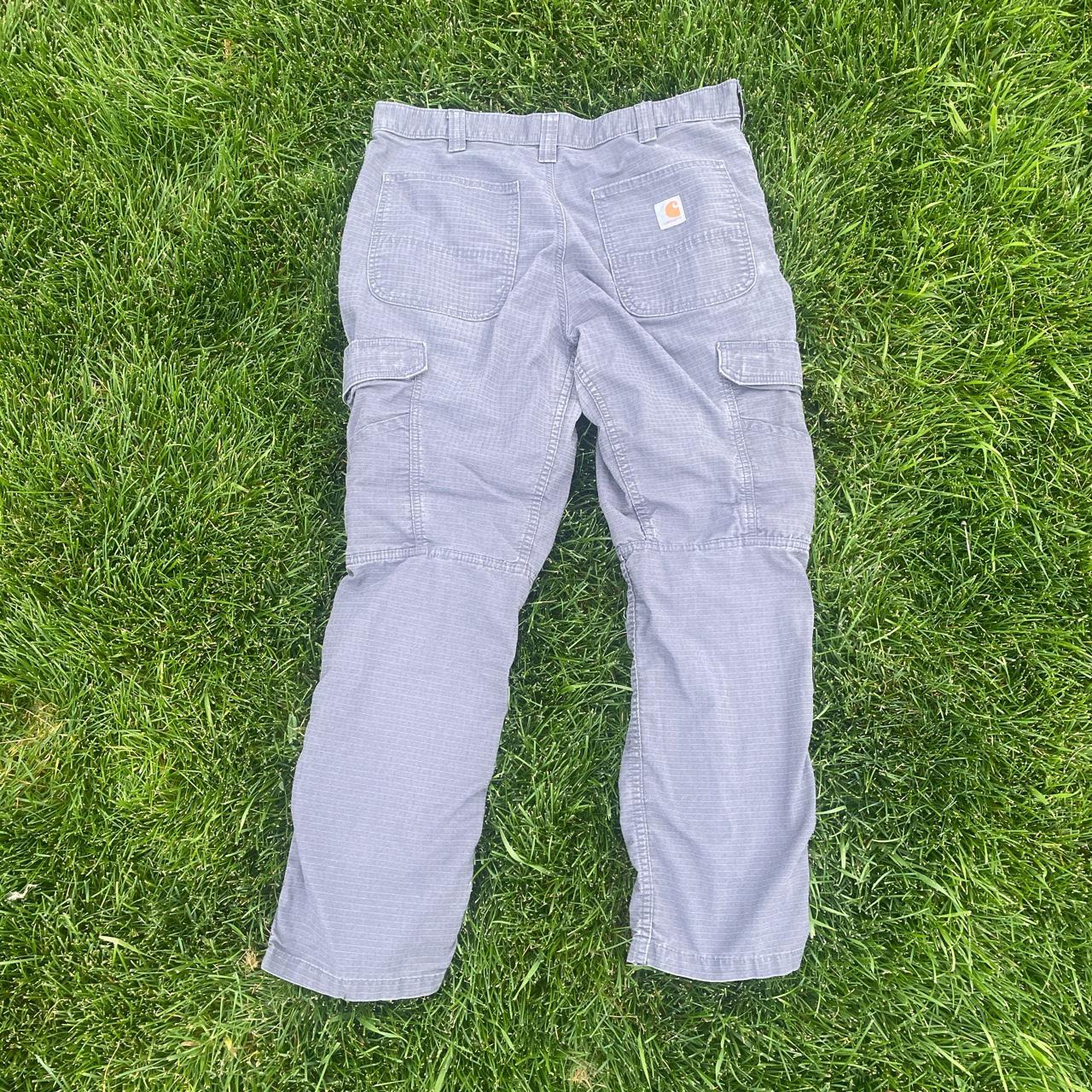 gray carhartt cargo pants 34x30 super good... Depop