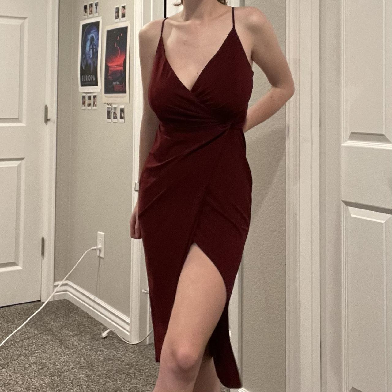 B darlin clearance maroon dress