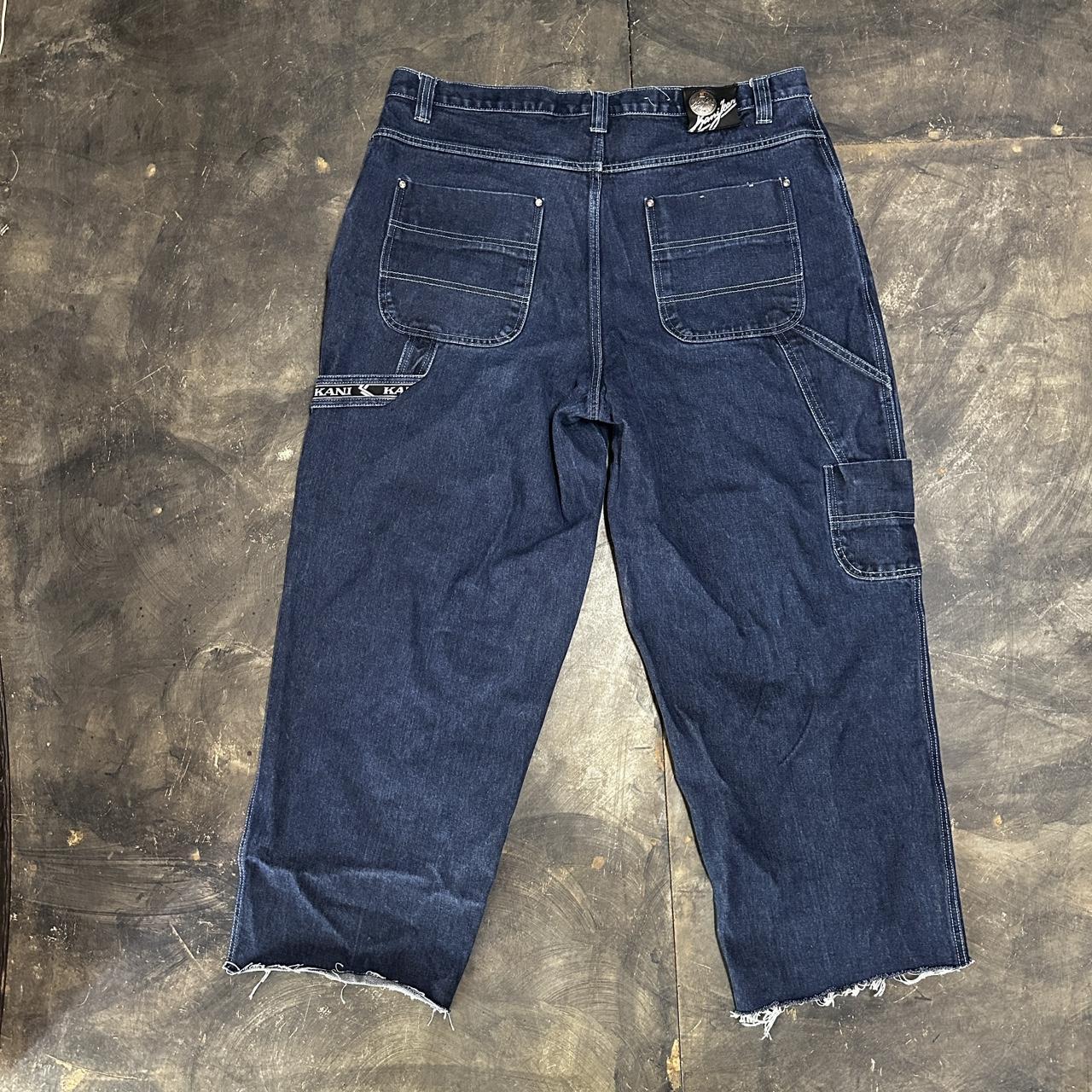 karl kani carpenter jeans cut bottoms 40x34(bottom... - Depop