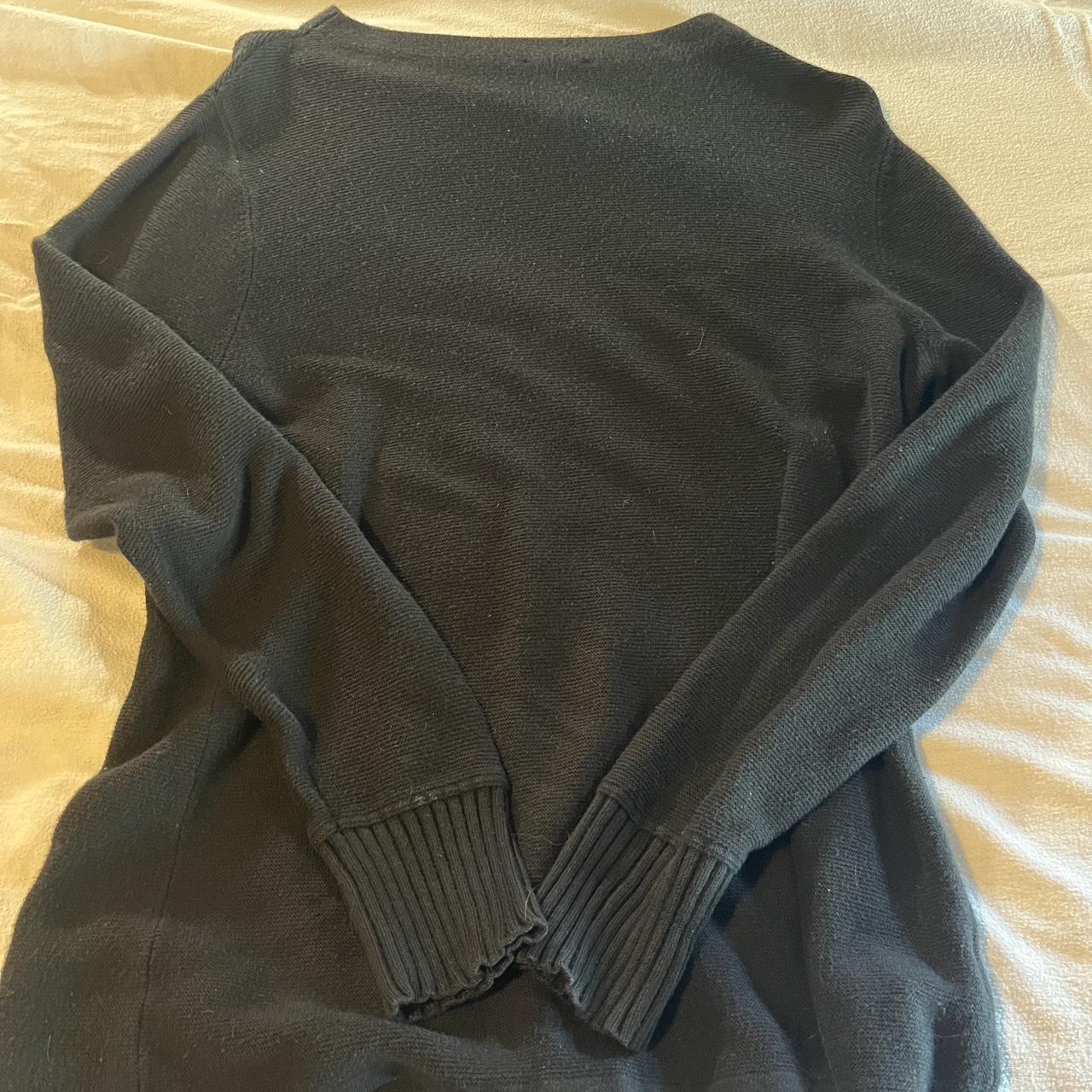Comfy long black sweater perfect for the up coming... - Depop