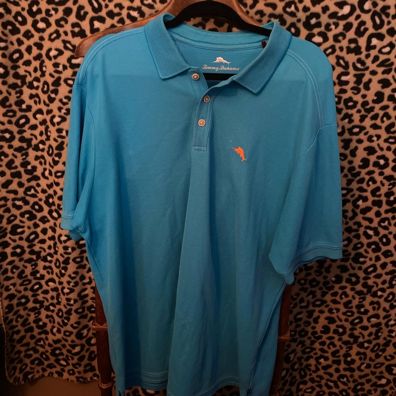 Tommy Bahama Men's Polo Shirt - Blue - XXL