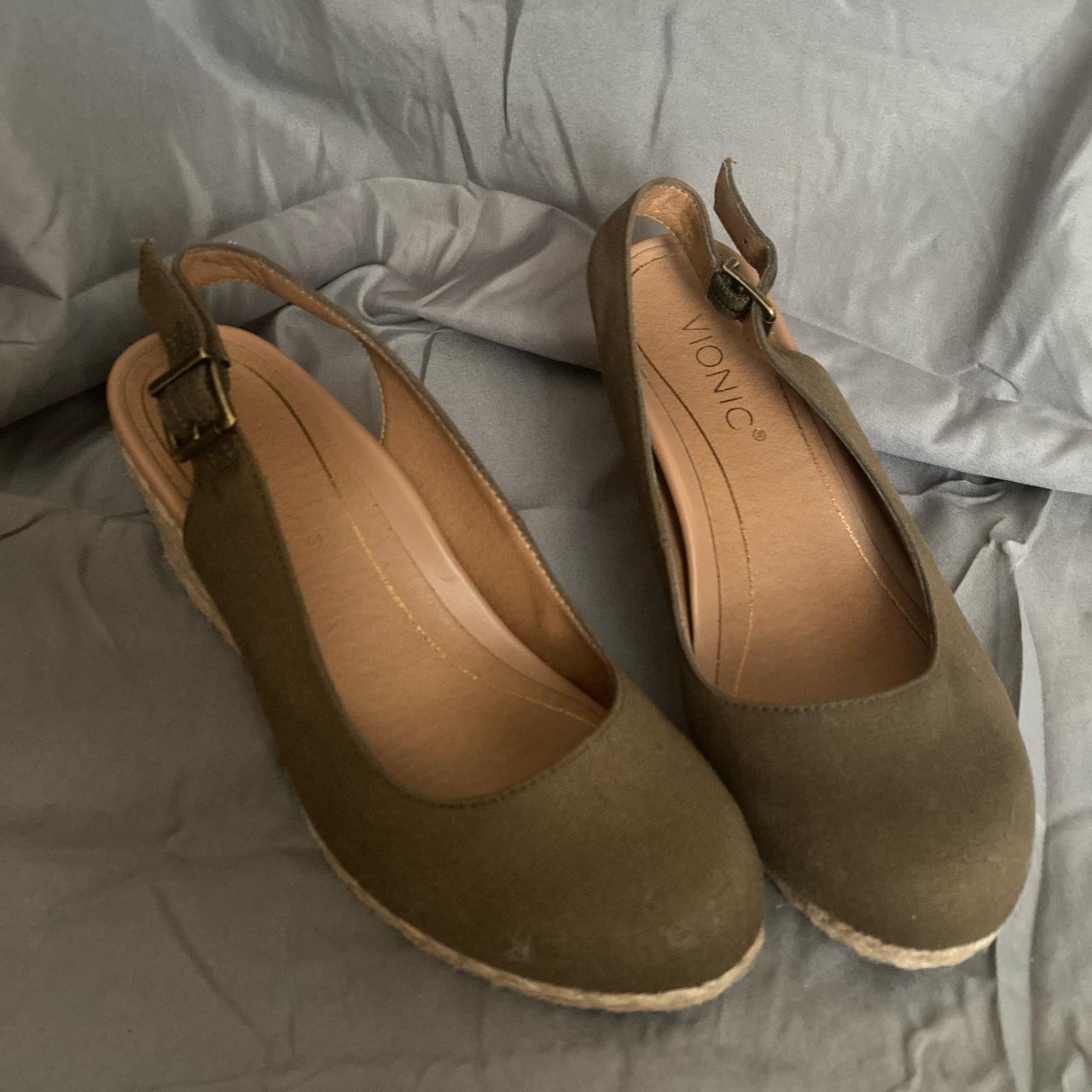 Vionic Coralina Slingback Wedge Espadrille Shoes Depop