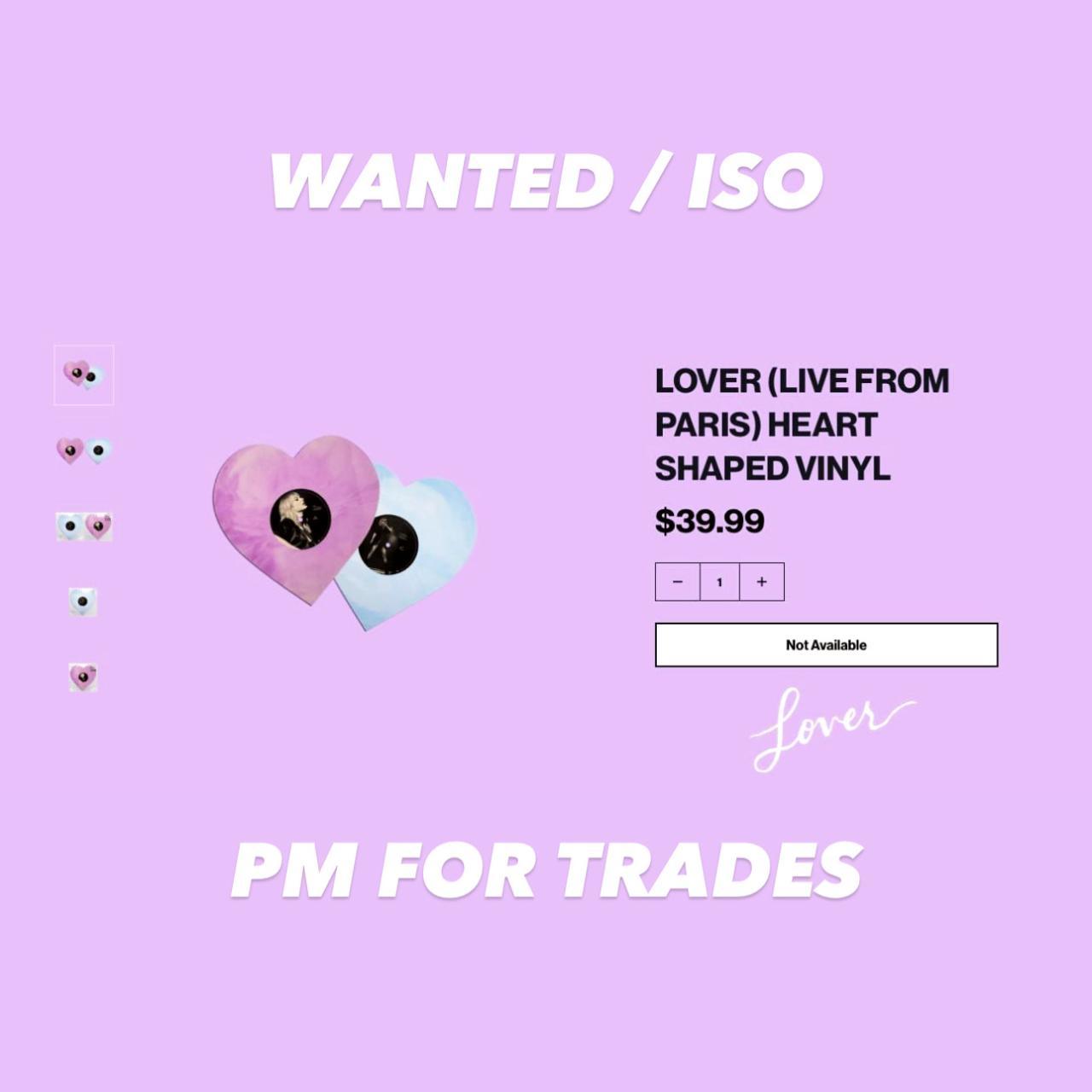 ISO: Lover (Live From Paris) Vinyl by Taylor...