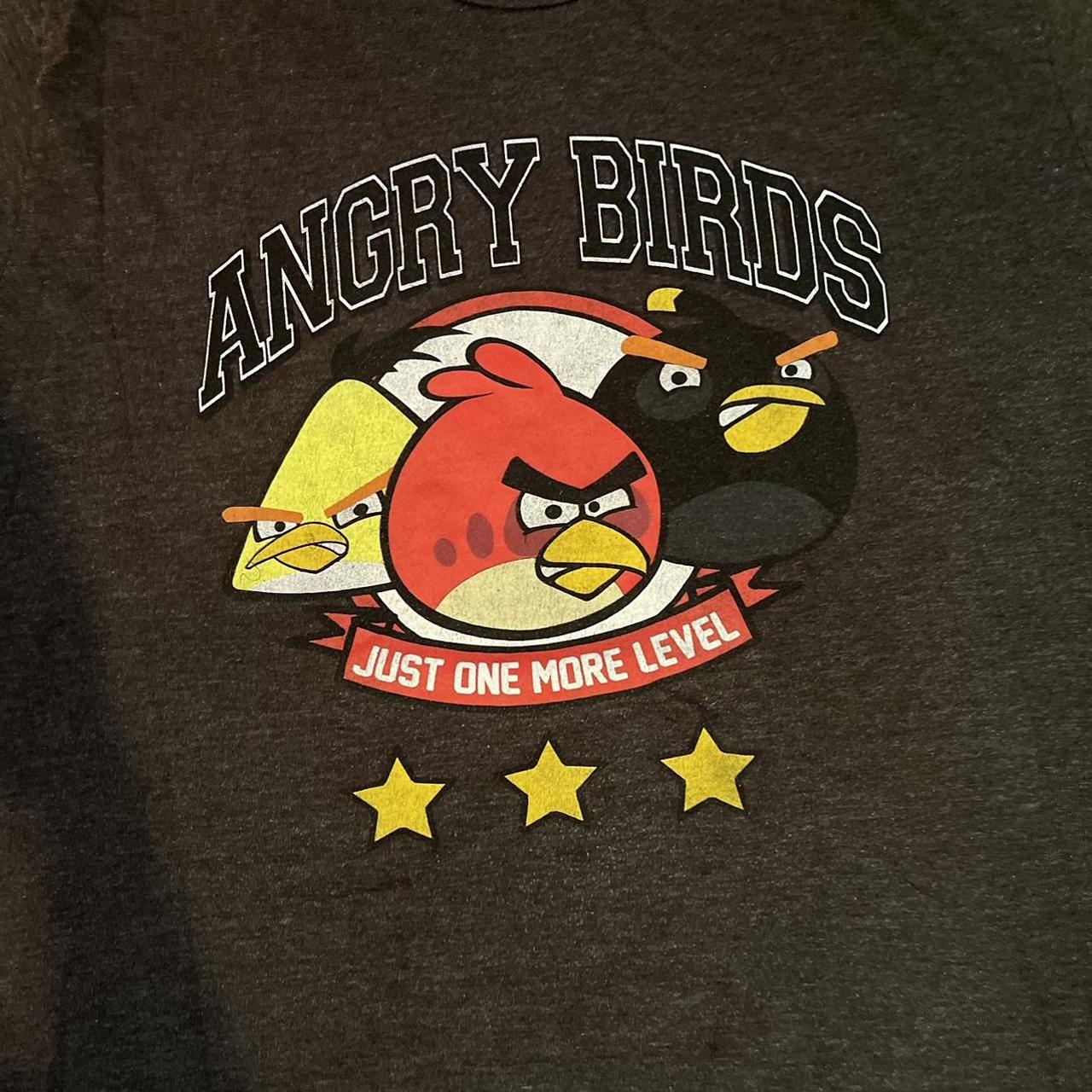 Angry Birds & Pigs Kids T-shirt. Shirt sleeve black - Depop