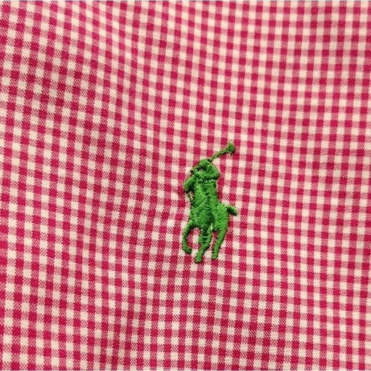 Size Large Men's Shirt Ralph Lauren, Pink check... - Depop