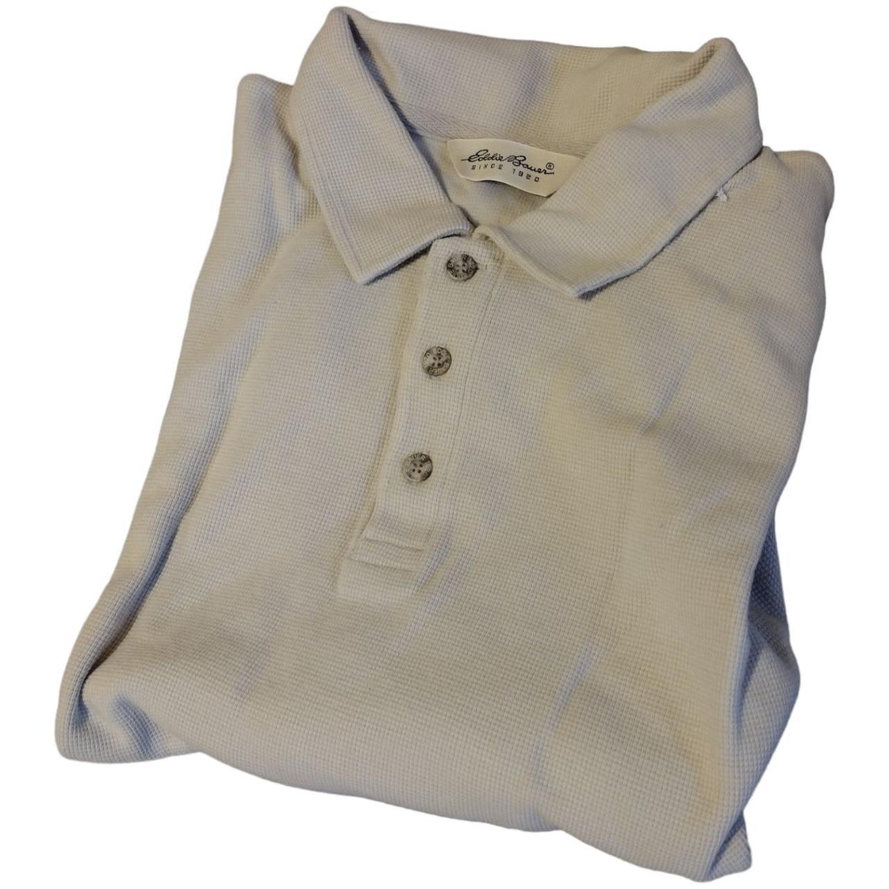 Eddie Bauer Men's Polo Shirt Long Sleeve Color Depop