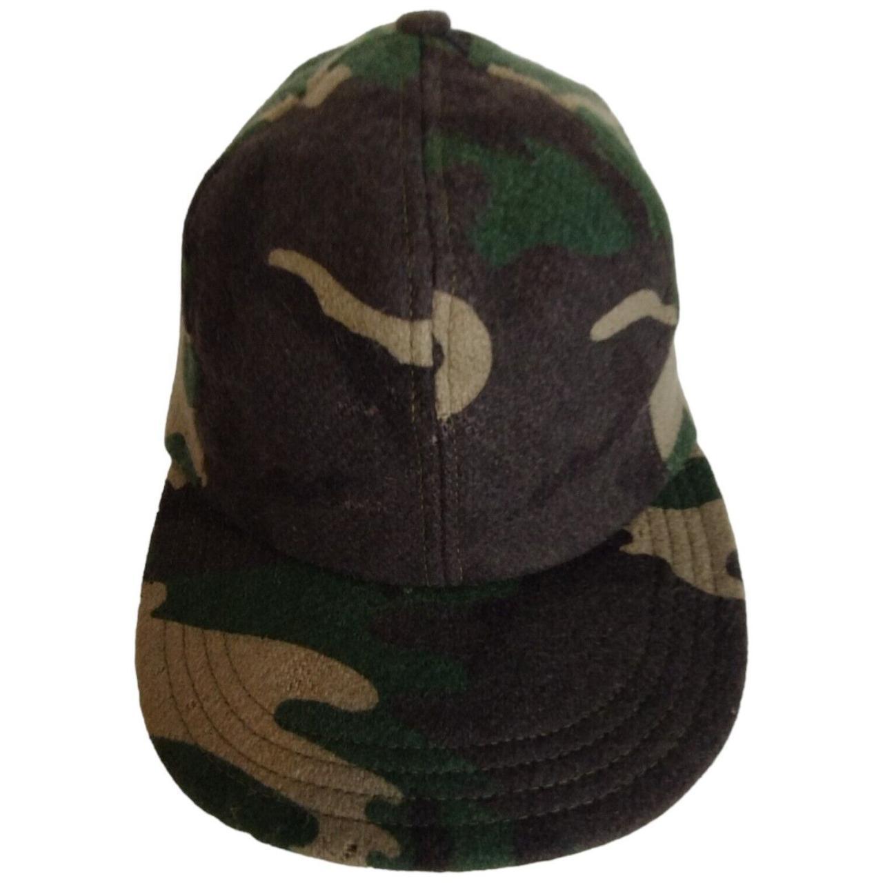 Cabela's Camo Wool Hunting Hat with Earflaps, Size... - Depop