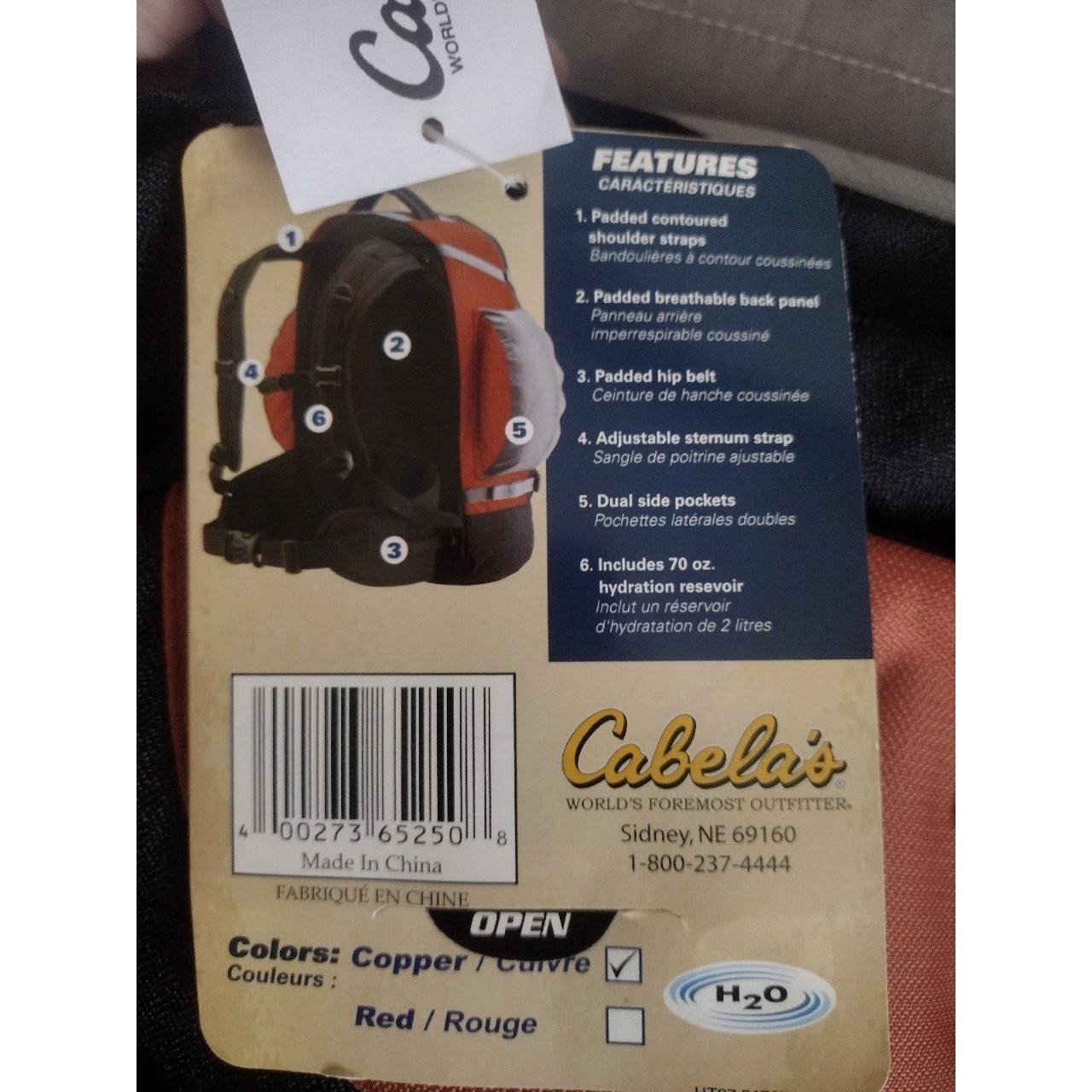 Cabelas Hiking Hydration Internal Frame Backpack... Depop