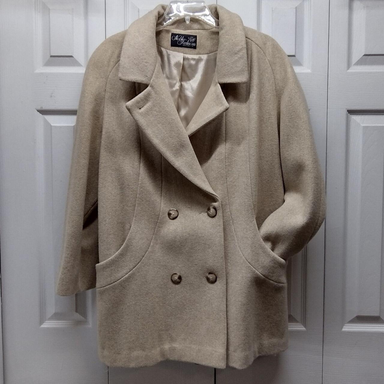 Vintage Noble Fashion Pea Coat Jacket 🧥 80% Wool... - Depop