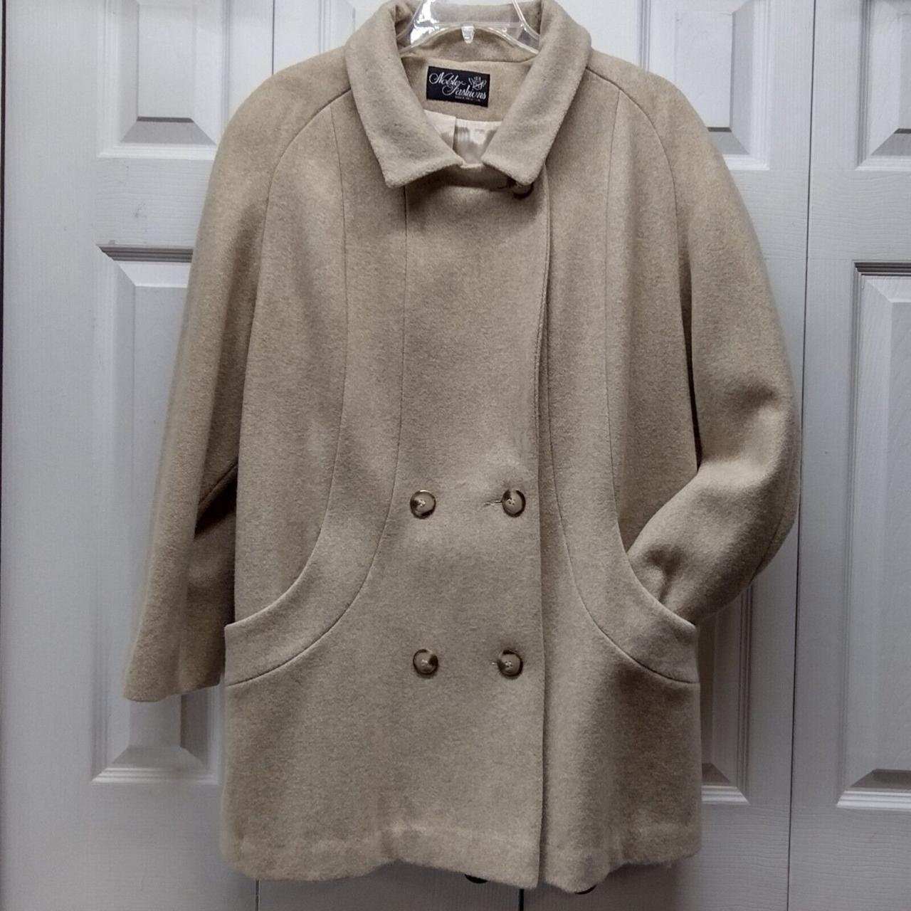Vintage Noble Fashion Pea Coat Jacket 🧥 80% Wool... - Depop