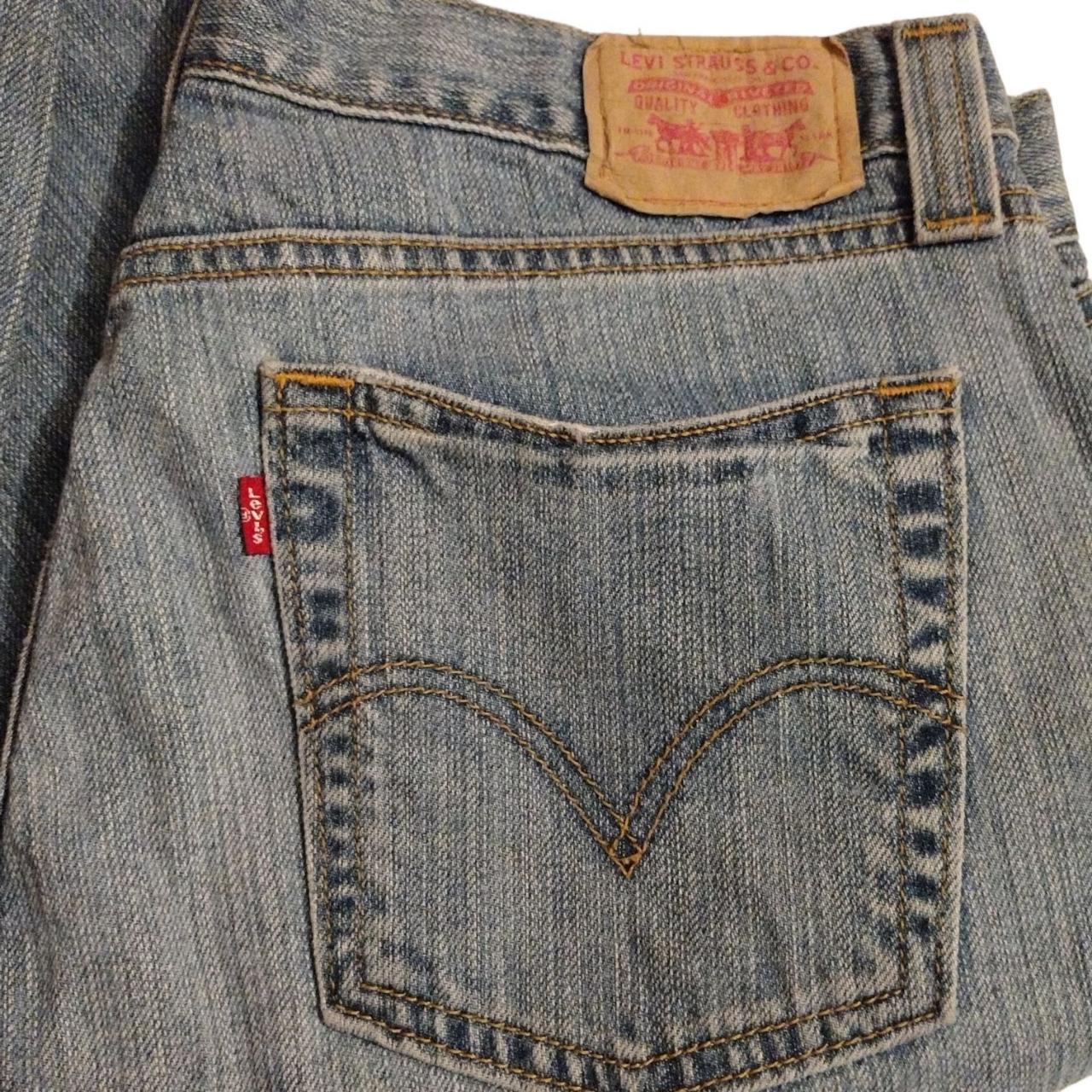 Vintage Levi's patches 513 Size 11 Slouch -... - Depop