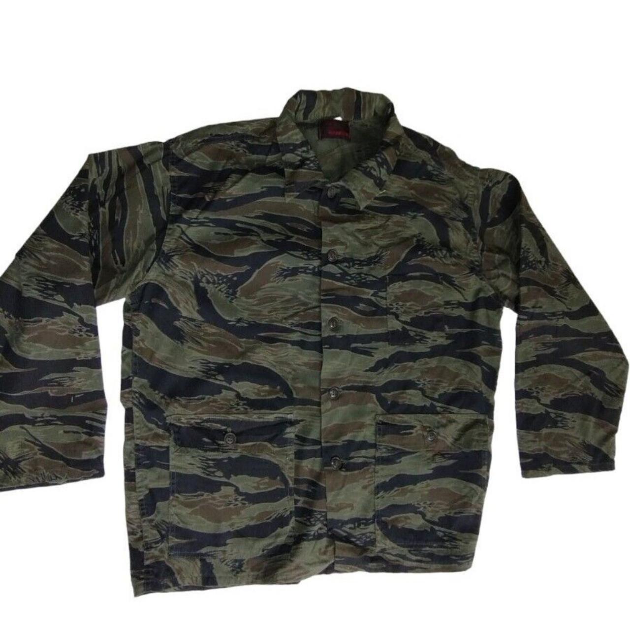 Vintage 80s Ranger Tiger Camo Field Cargo Army... - Depop