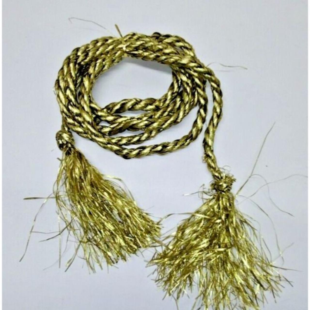 Christmas Tree Garland, Holiday Gold Metalic Rope... - Depop