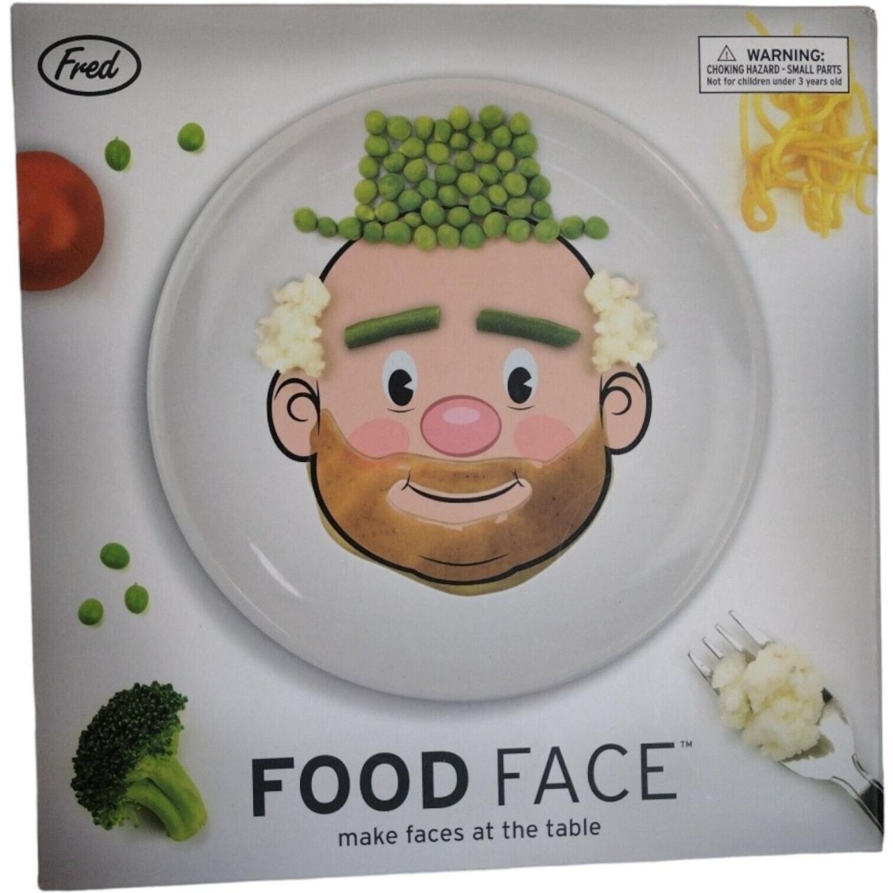 Genuine Fred Mr. Food Face Kids' Ceramic Dinner Plate