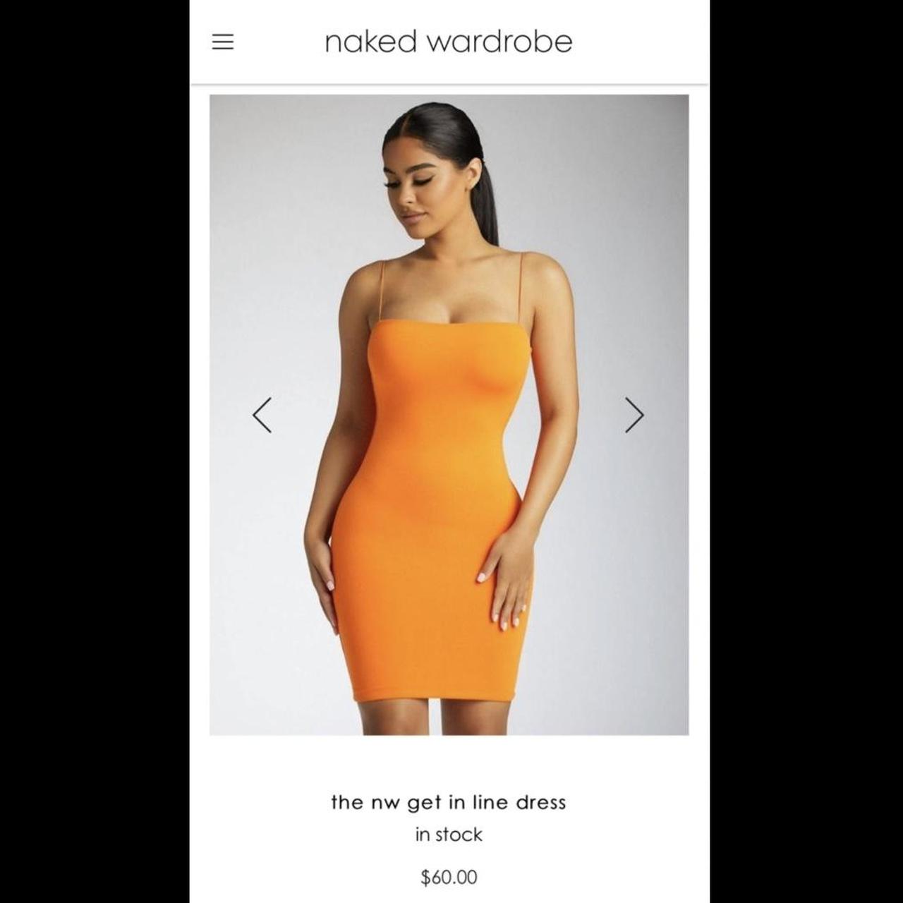 Naked wardrobe orange mini tube dress Only worn a... - Depop