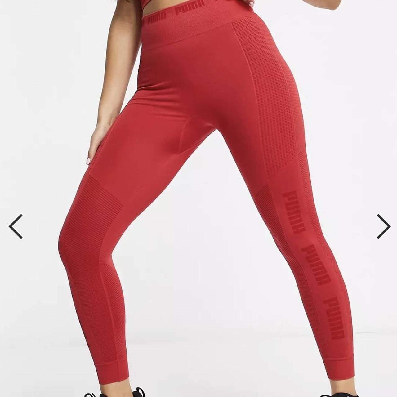 Red puma leggings Only wore a few times Originally Depop