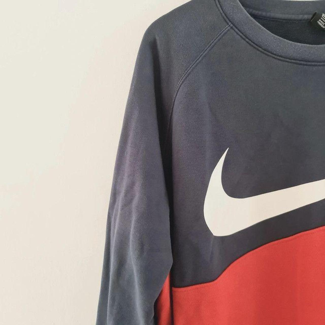 blue and red nike sweatshirt