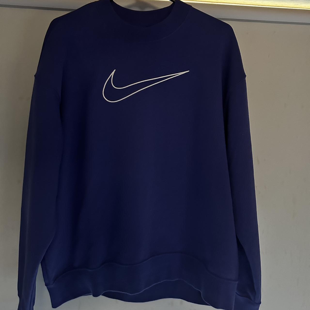 mens blue nike sweater