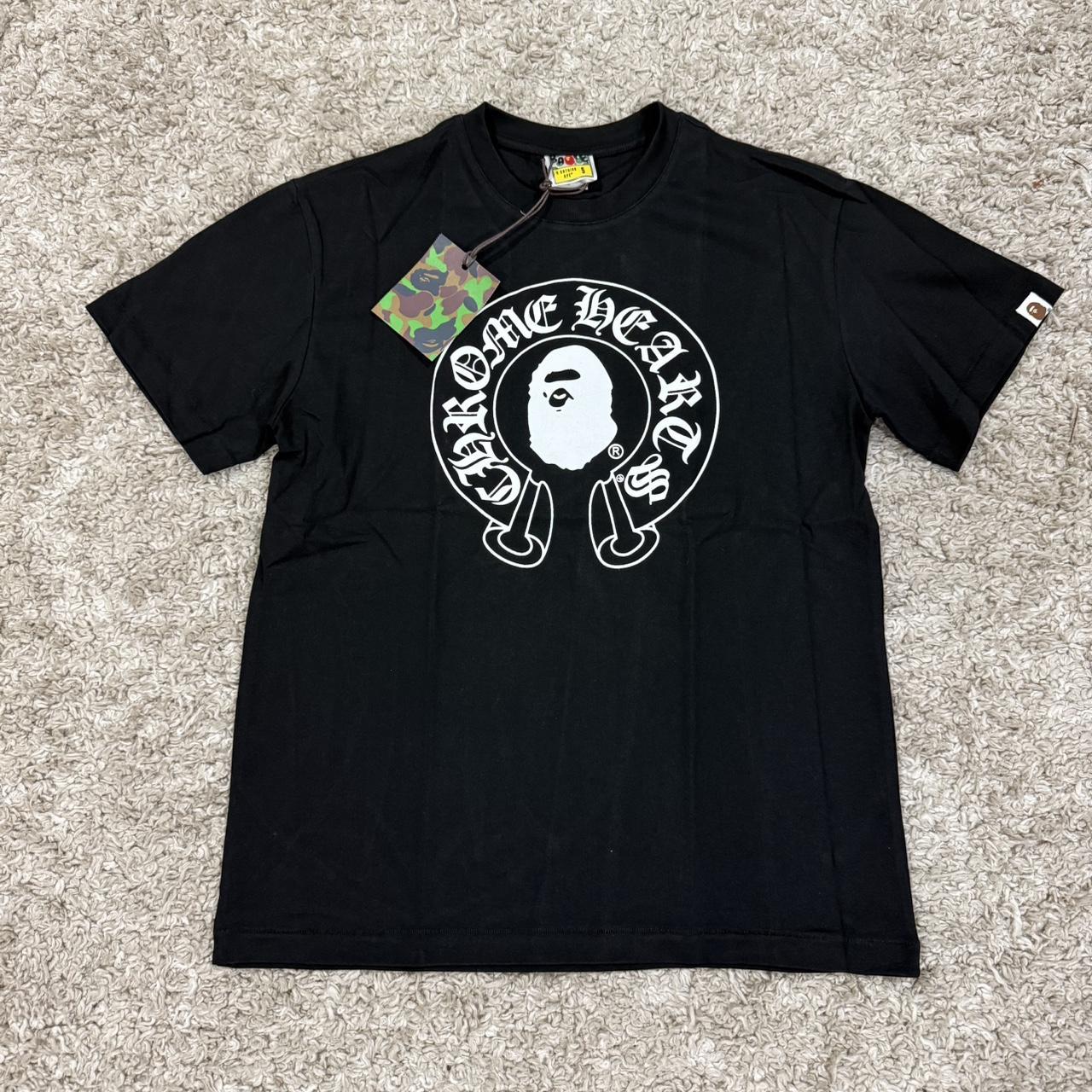 Bathing ape x chrome hearts medium but can fit small | Depop