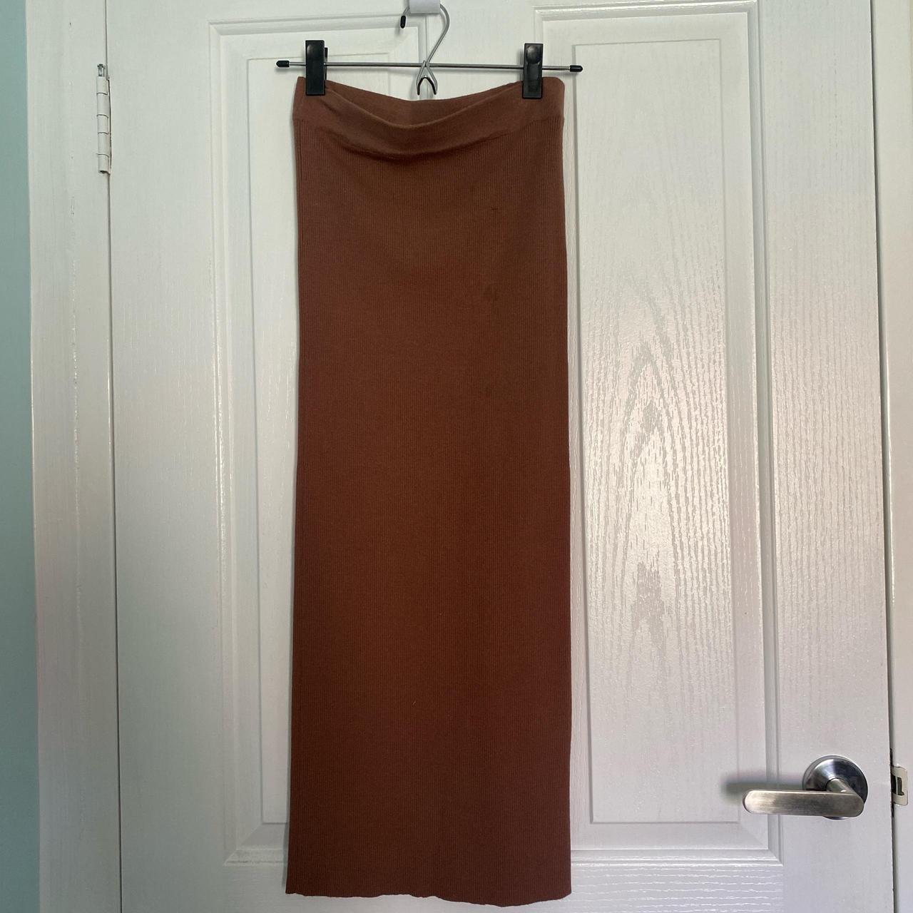 Kookaï brown long skirt size 1 but would fit a... Depop