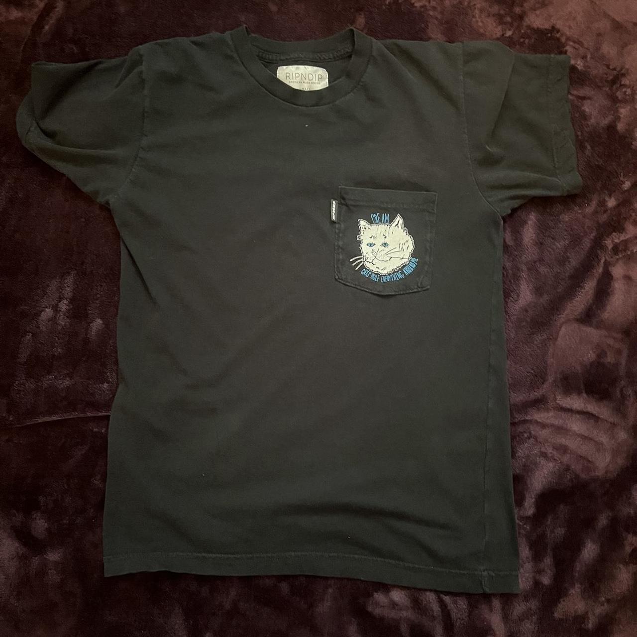 RIPNDIP Men's Black T-shirt | Depop