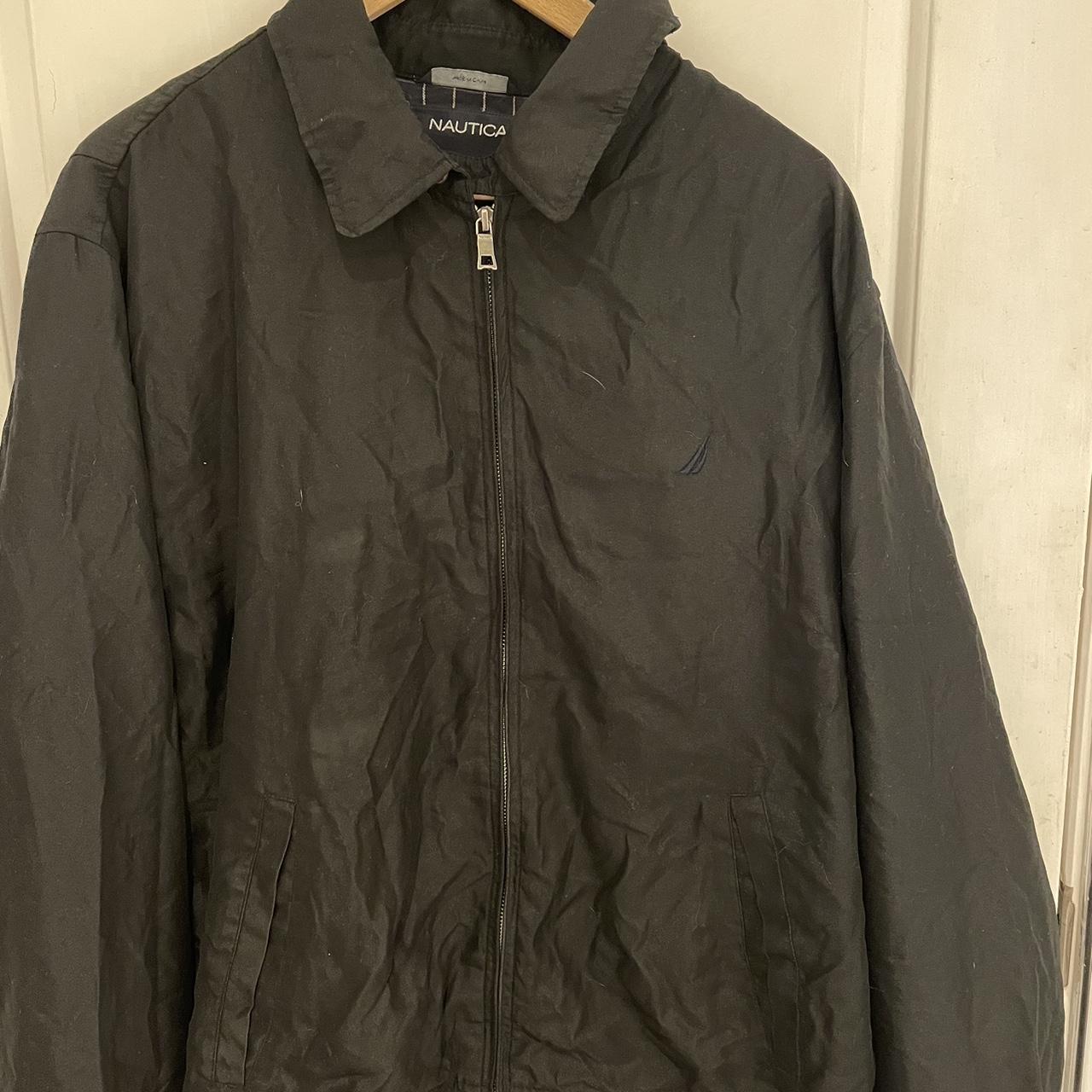 Vintage Black Nautica Jacket Size📏: Large but... - Depop