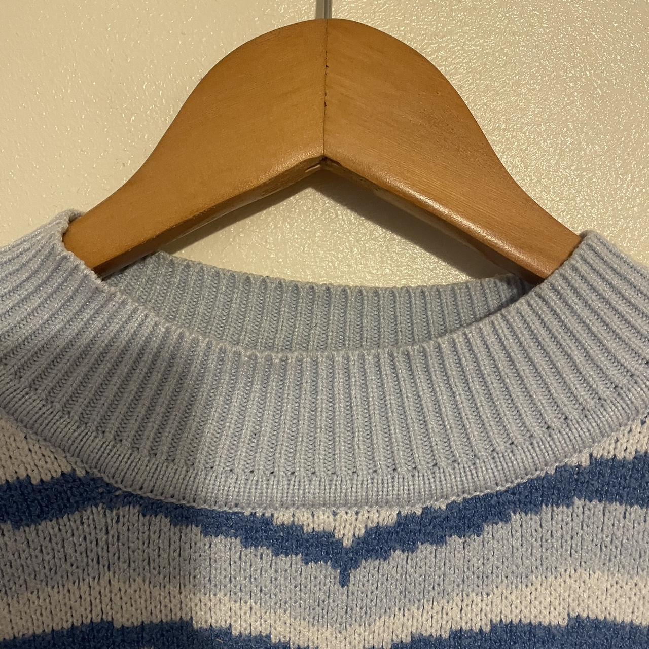 Cider blue knit heart jumper Only worn once - Depop