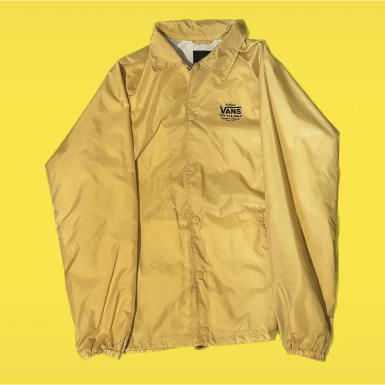 Vans Men's Orange and Yellow Jacket Depop