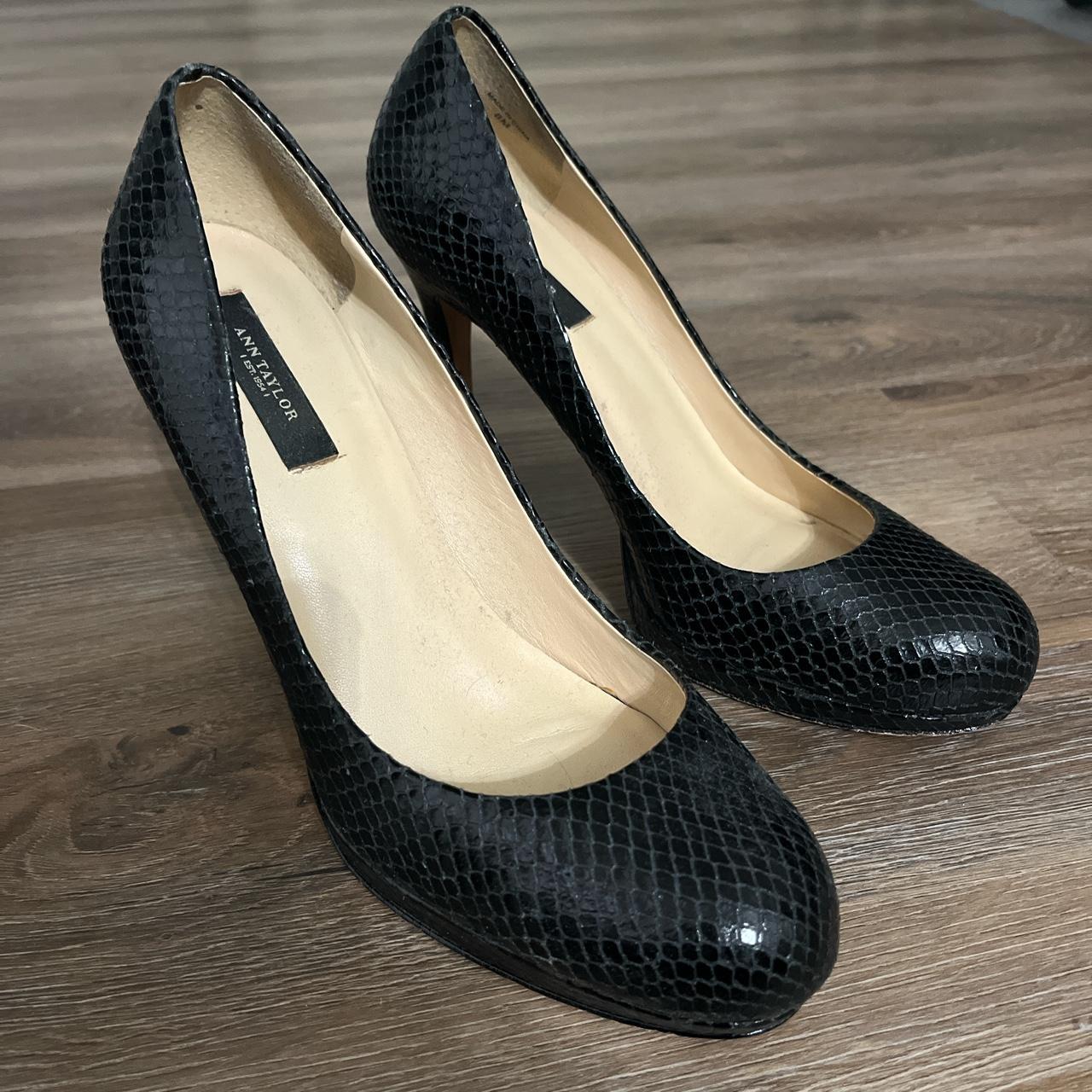 Ann taylor snakeskin sales heels