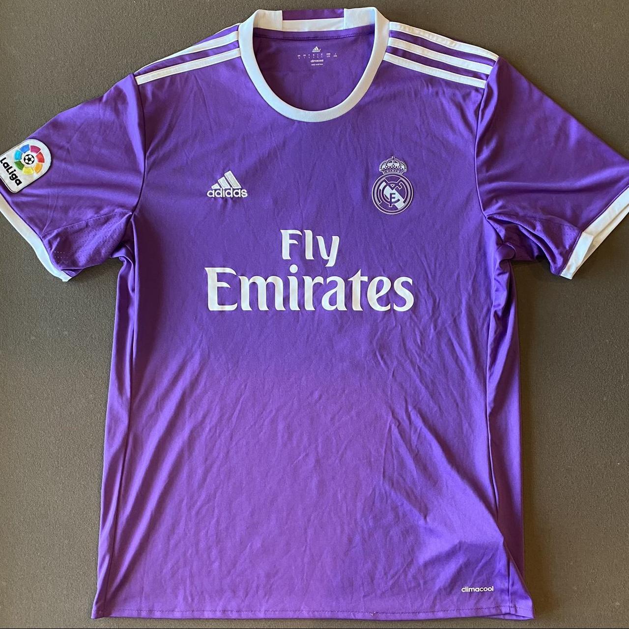 Authentic Real Madrid Cristiano Ronaldo purple jersey, Men's