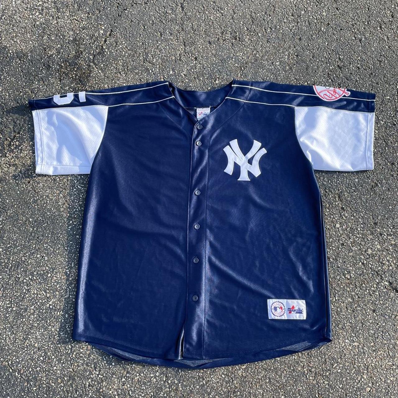 Majestic Authentic NY Yankees Jason Giambi Jersey