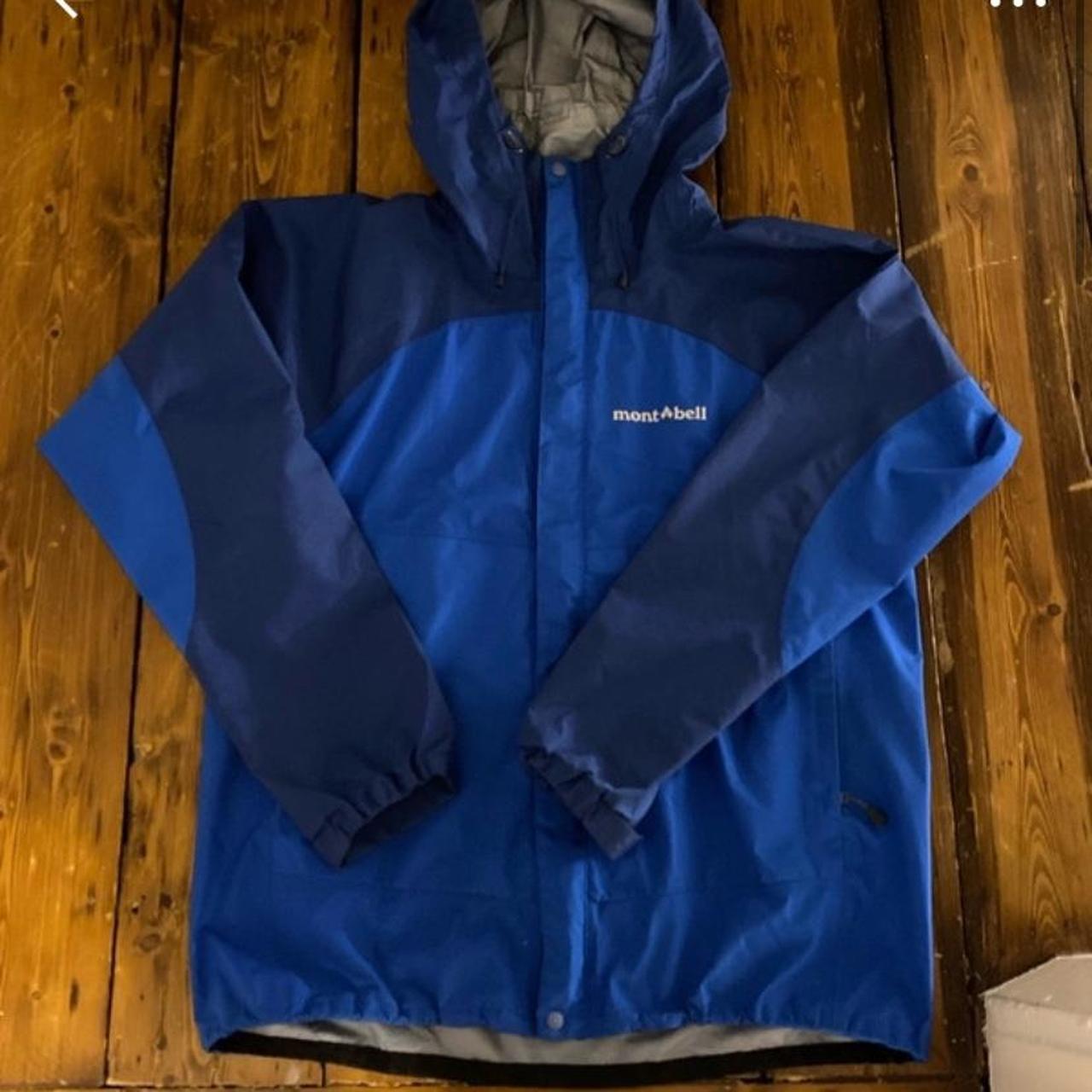 Montbell rain jacket/windbreaker Blue/navy blue... - Depop