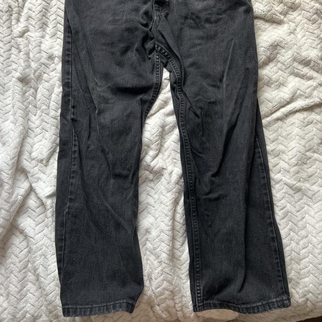 LEE black oversized jeans size 36 -noticeable signs... - Depop