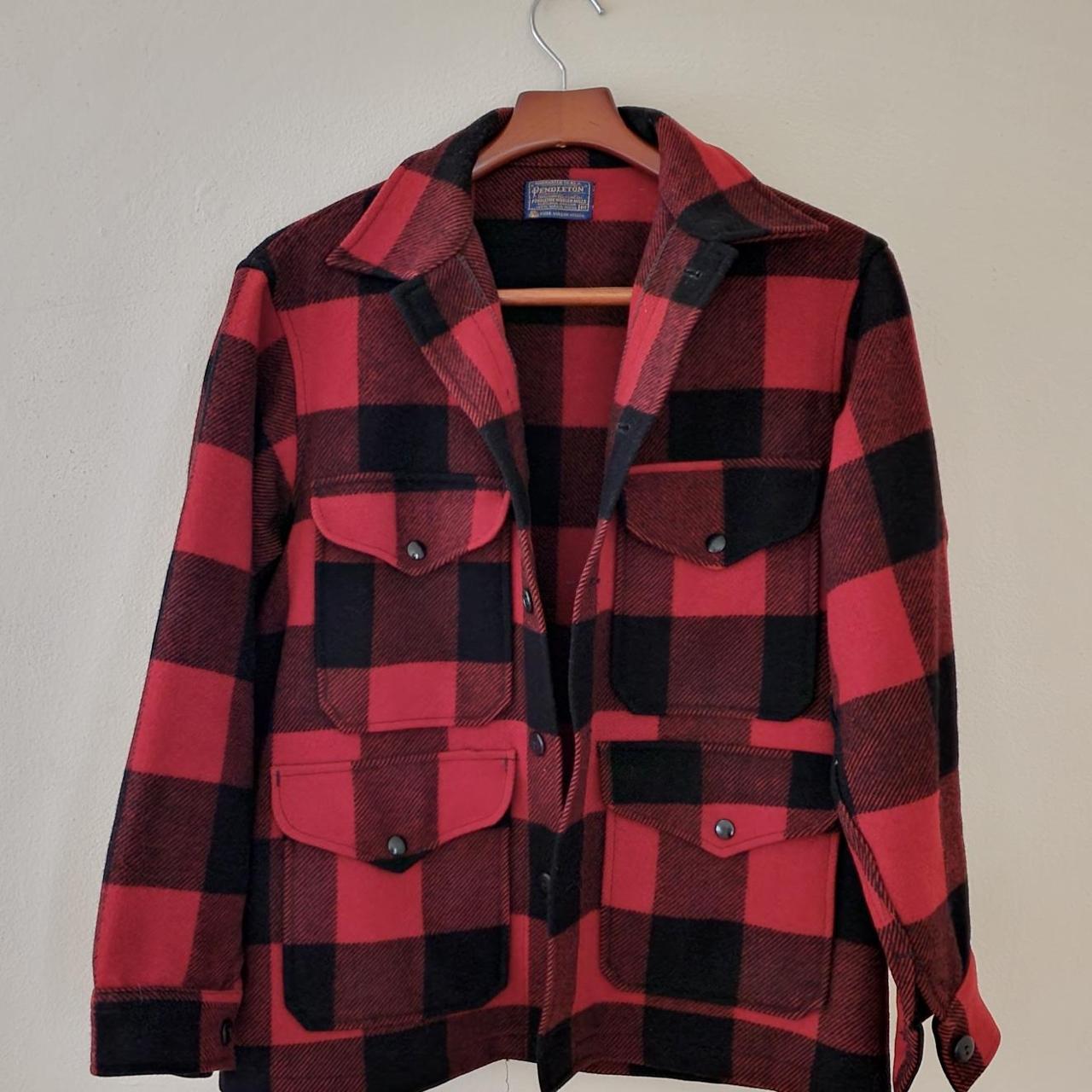 Pendleton buffalo 2024 plaid coat