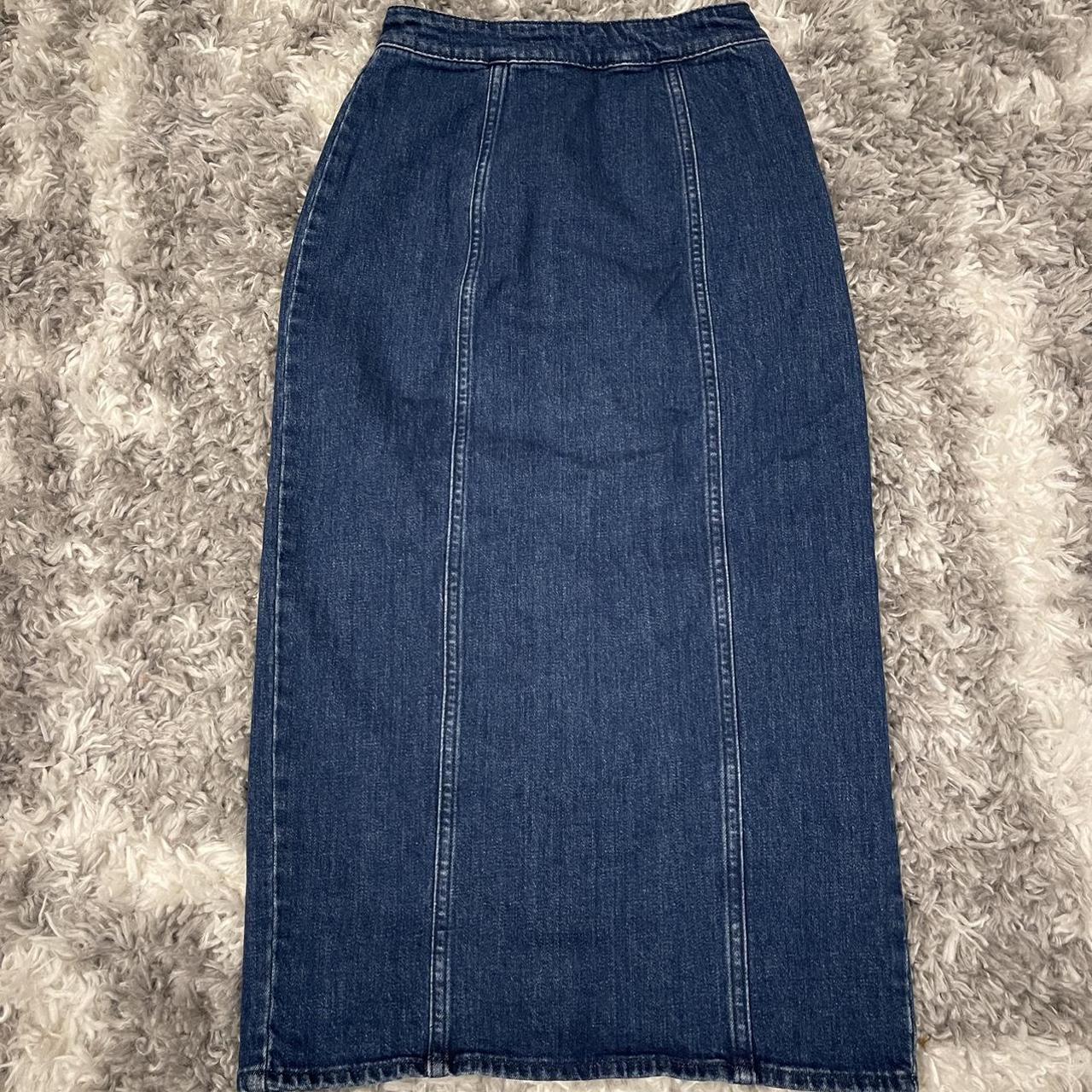 J crew on sale denim pencil skirt