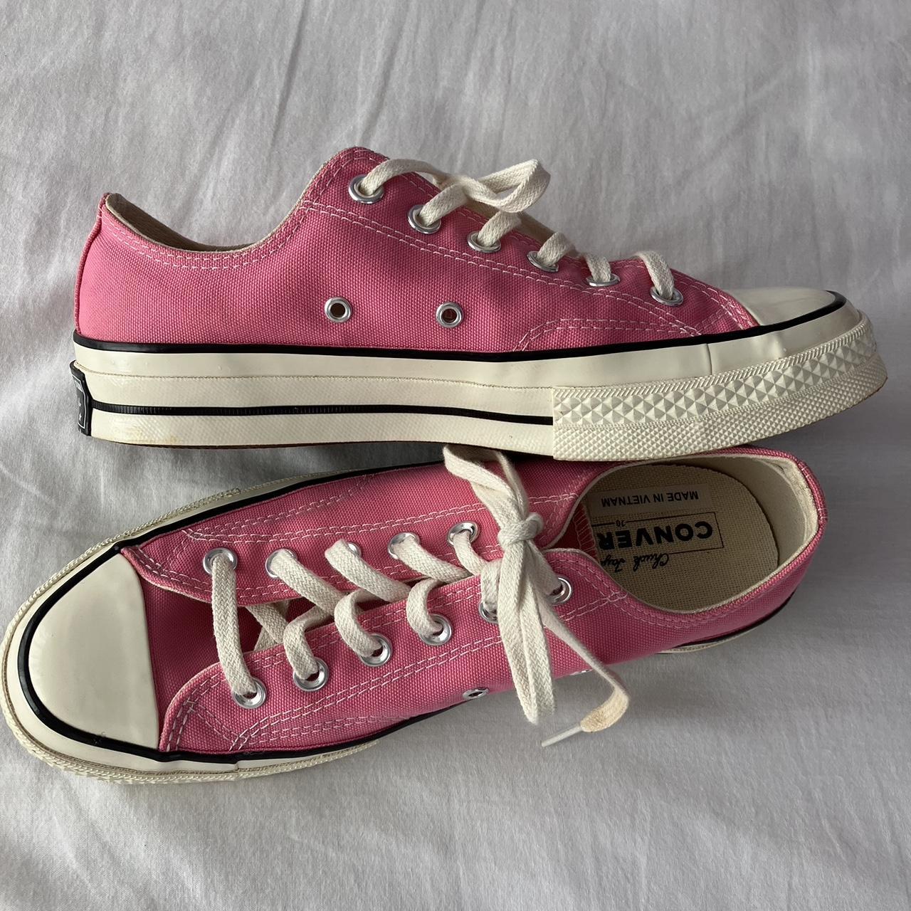 PINK CHUCK TAYLOR ATHLETIC CONVERSE FREE SHIPPING... Depop
