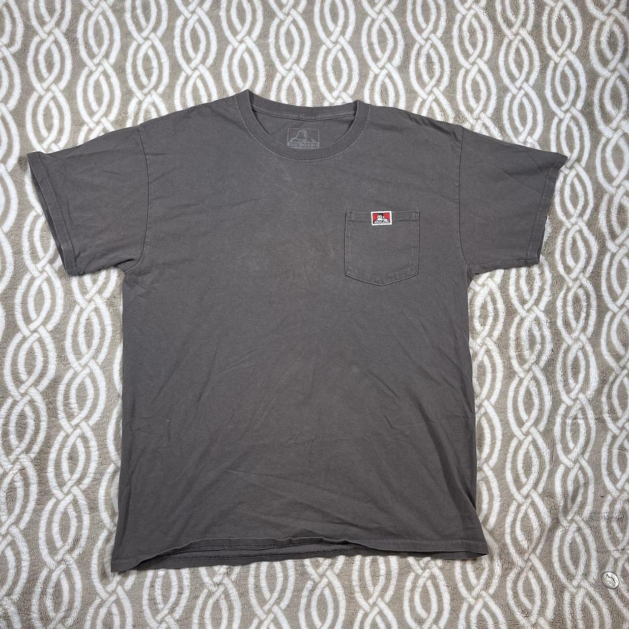 Grey Men’s Ben Davis Shirt Size: Large Discoloration... - Depop