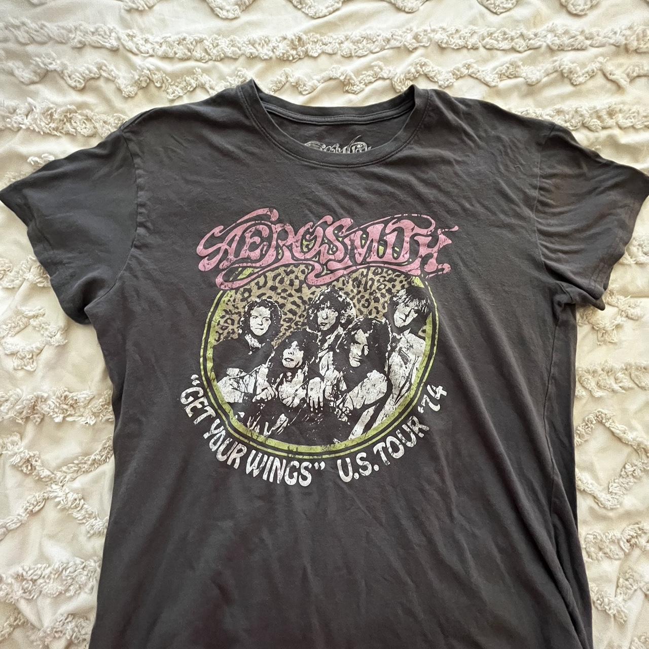 target brand aerosmith get your wings tour tee Depop