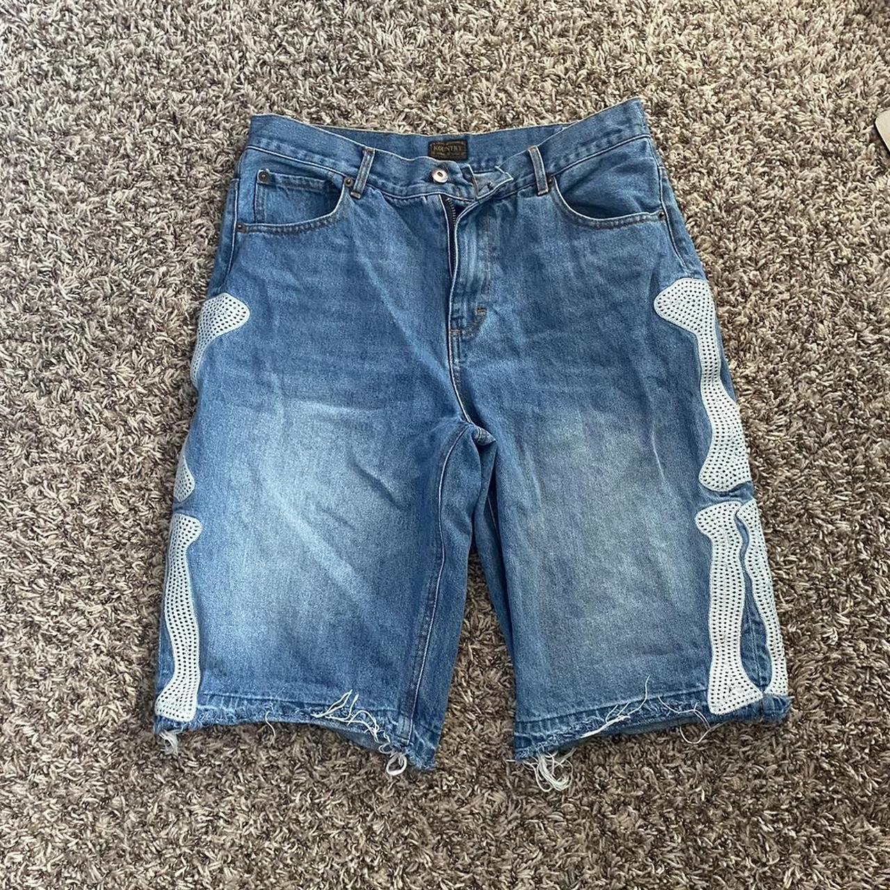 Kapital Skeleton Jorts Waist 34 Good Depop