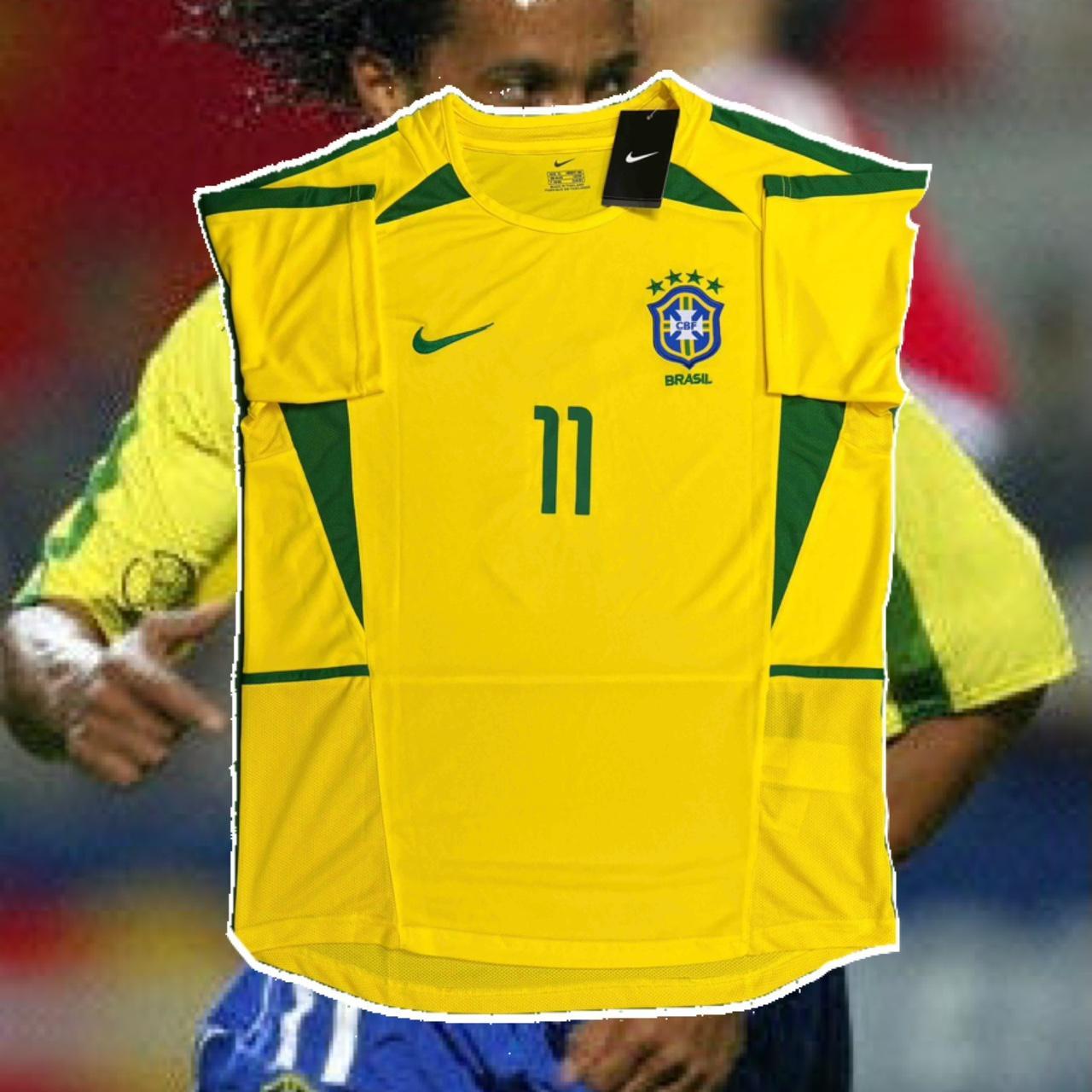 Brazil Jersey Vintage 2002 Ronaldinho Jersey... - Depop